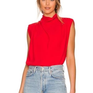 Amanda Uprichard Sleeveless Fabienne Top - Watermelon